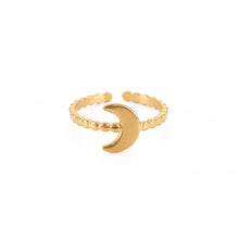 Cargar imagen en el visor de la galería, Gold moon ring
