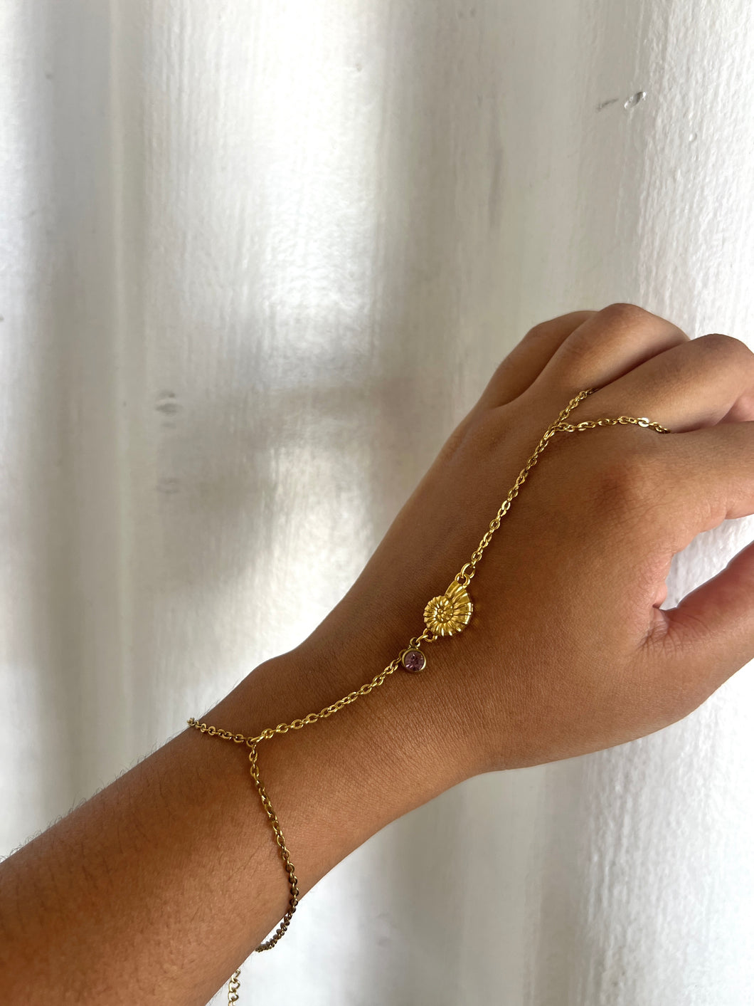 Caracol ring bracelet
