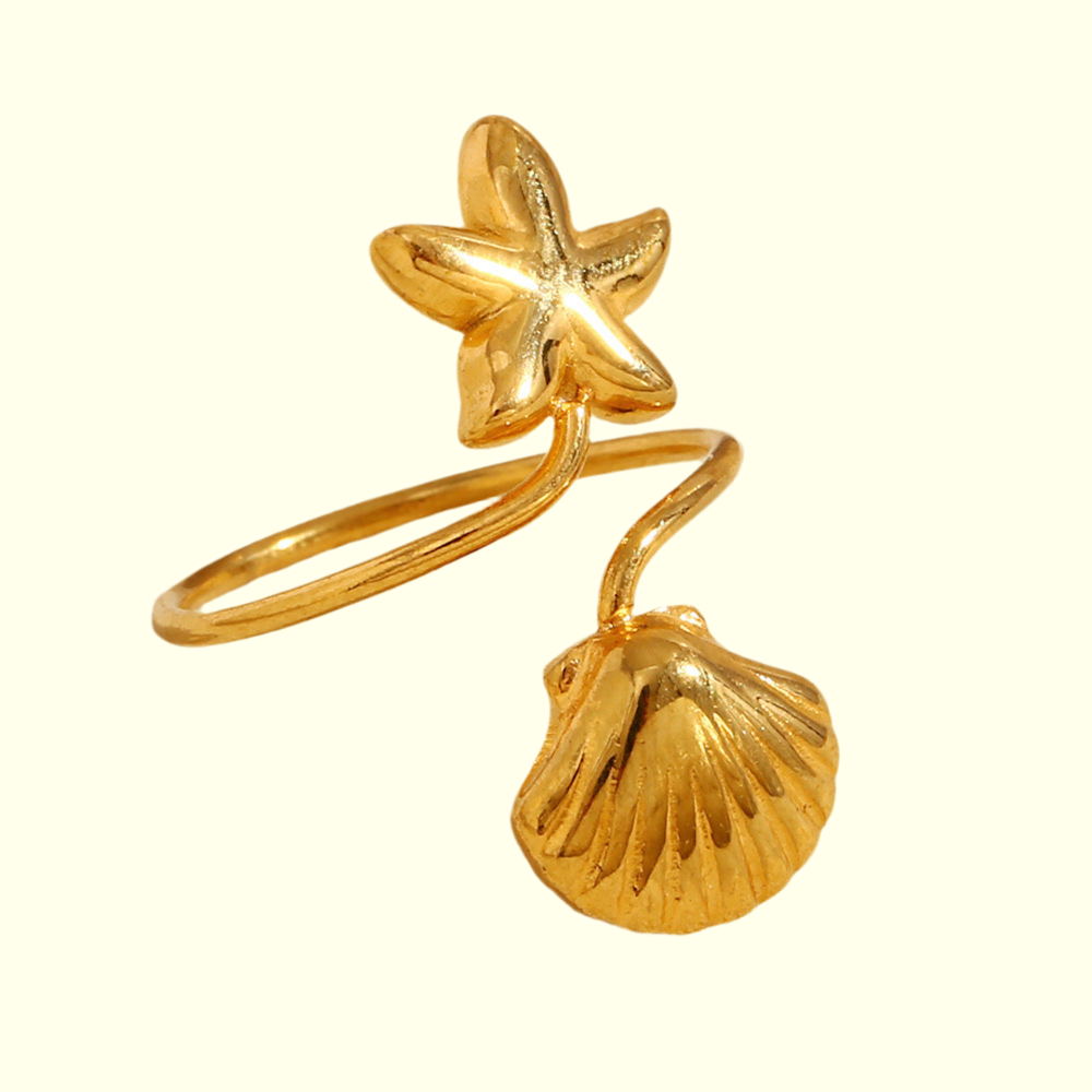 Starfish shell ring