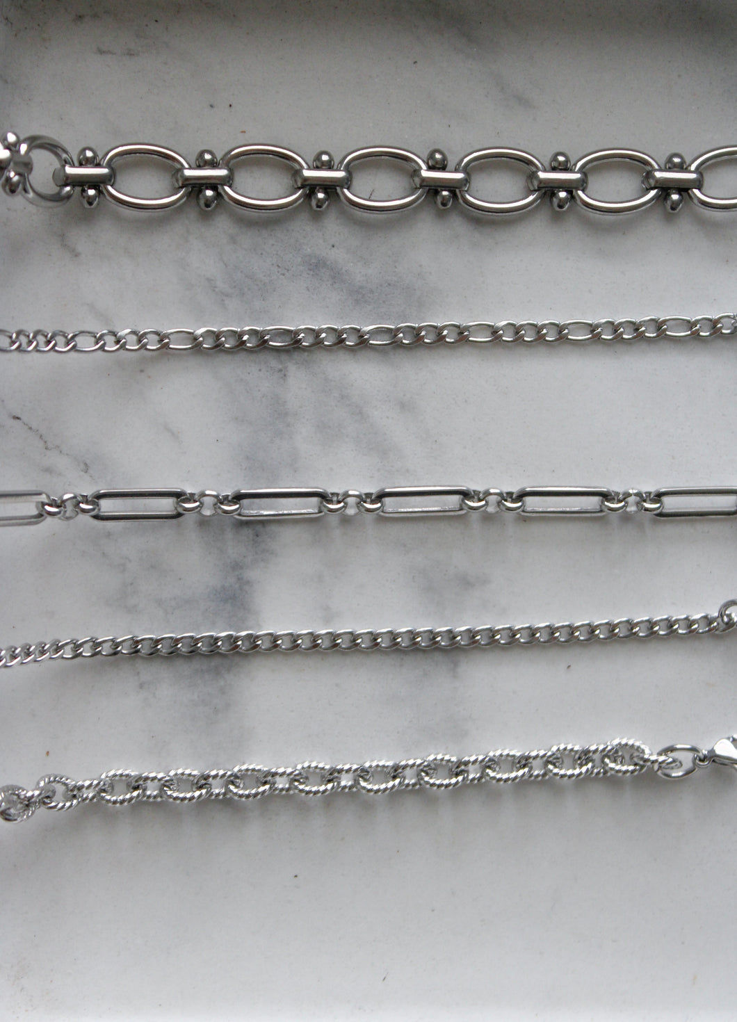 Silver basic bracelets