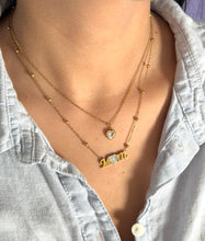 Cargar imagen en el visor de la galería, Collar Doble “Mom” en Acero Inoxidable con Zirconia
