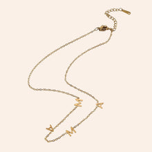 Cargar imagen en el visor de la galería, Collar “MAMA” en Acero Inoxidable Dorado 16.9”
